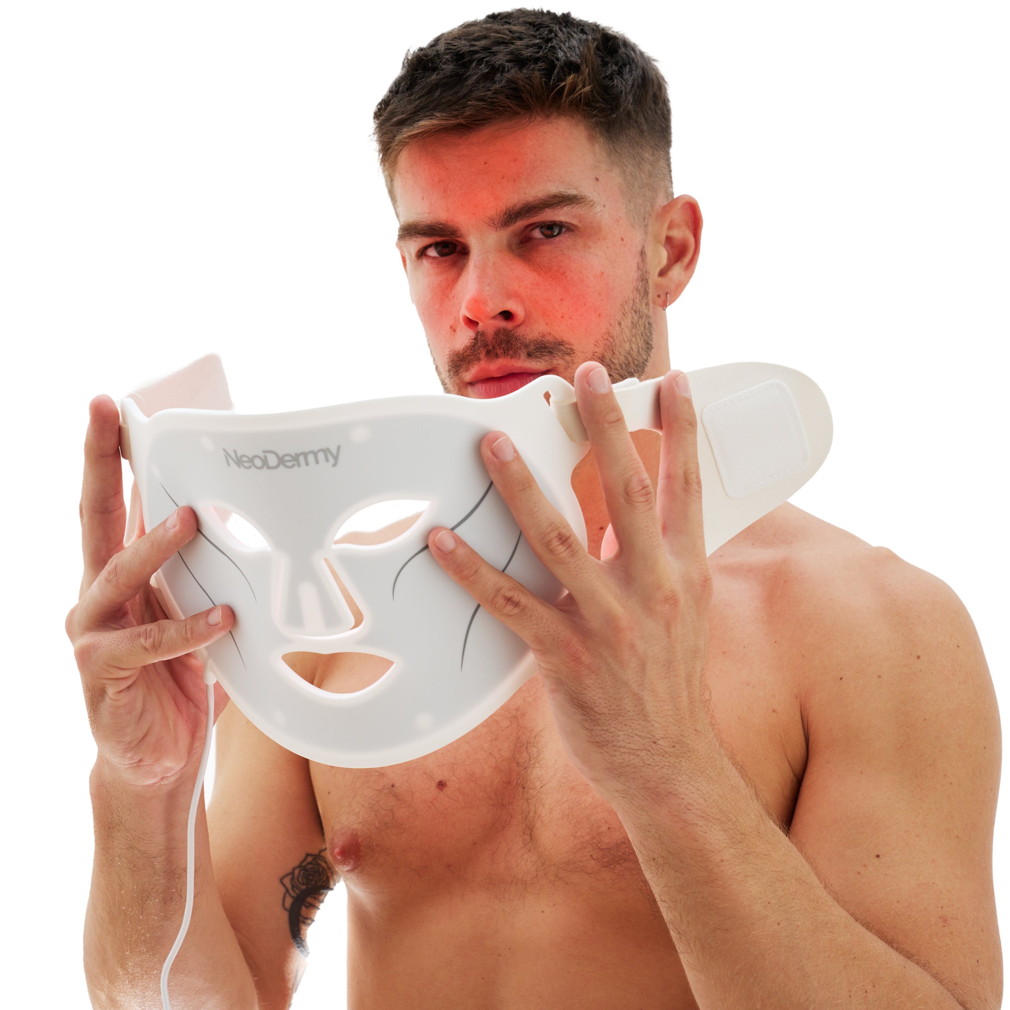 Masque LED Thérapie Lumière - 8 Modes Anti-Âge