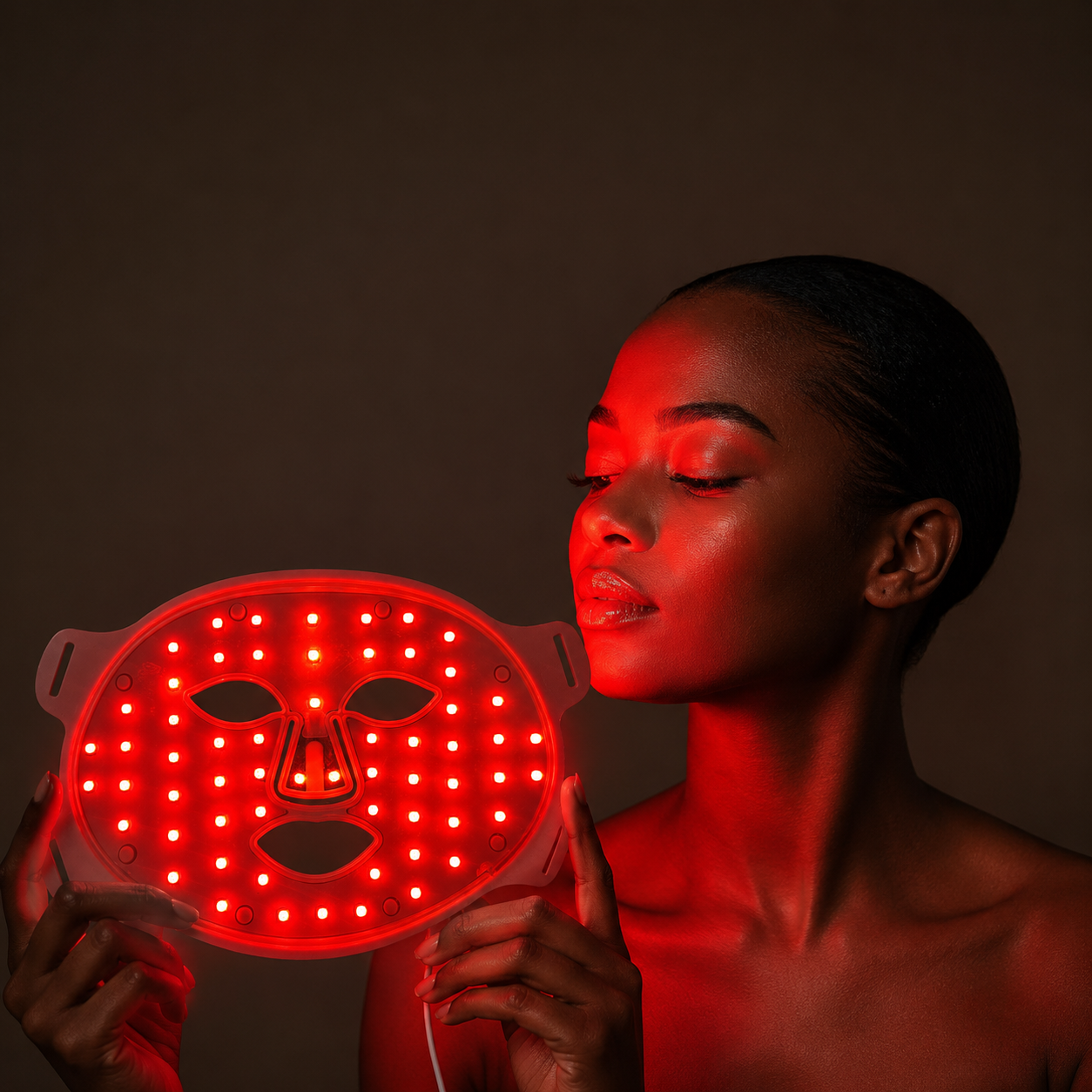 Masque LED Visage NeoDermy – Thérapie Lumière Rouge & Infrarouge