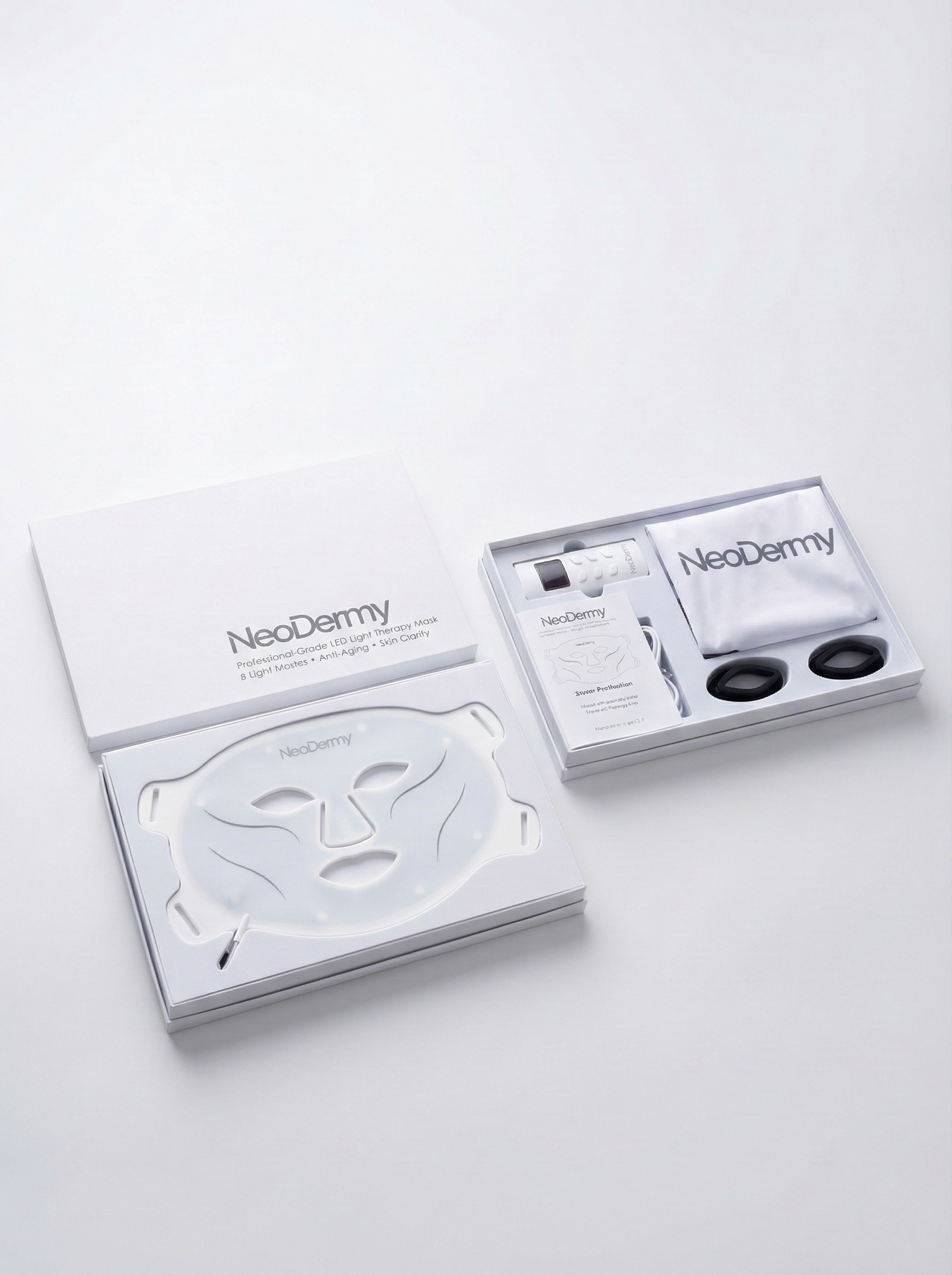 Masque LED Thérapie Lumière - 8 Modes Anti-Âge